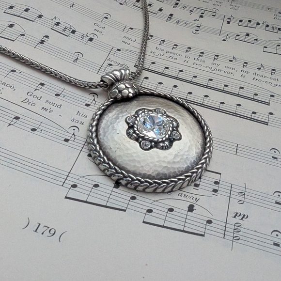 Brighton Jewelery Silver Pendant Necklace - Picture 12 of 14